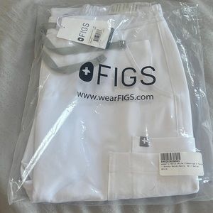 Figs nwt yola skinny scrub pants WHiTE XS